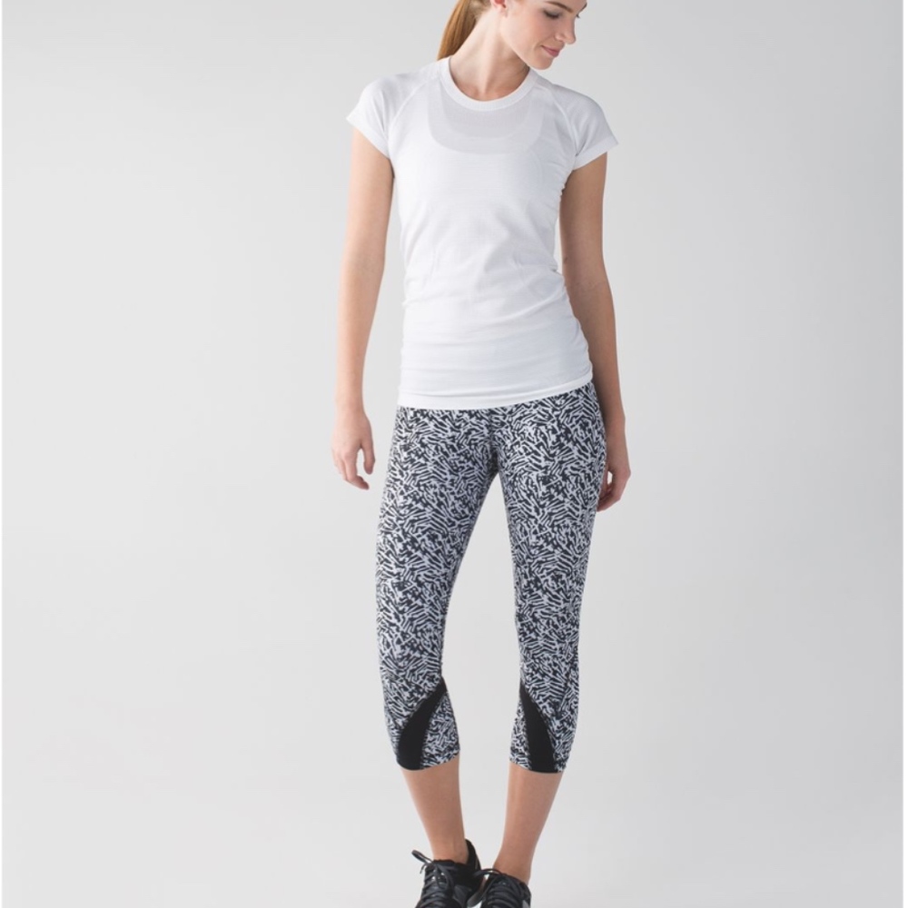 Lululemon Run Inspire Crop II Mini Brushed Animal